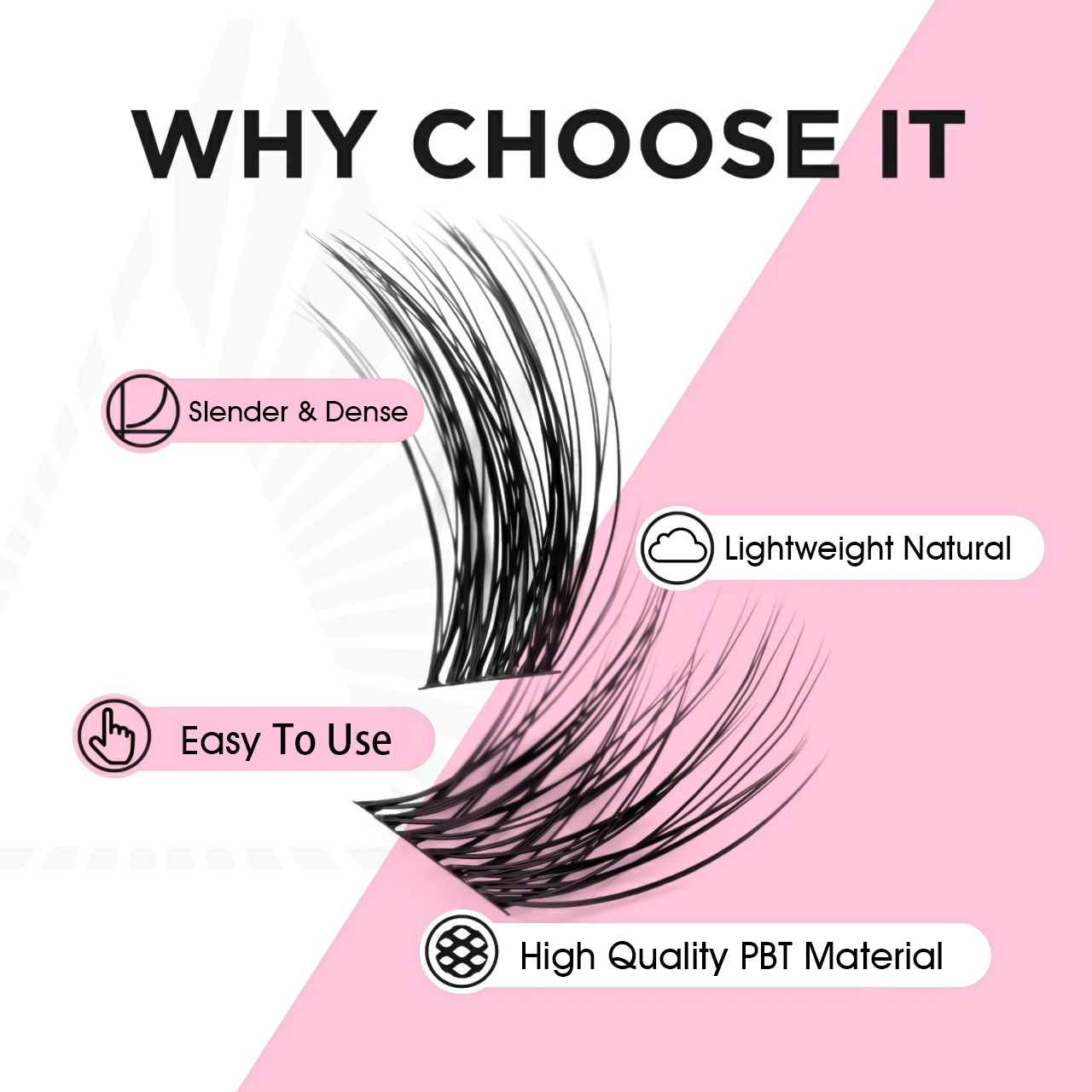 YUANZHIJIE 36PCS Cluster Cat E - Eyelash Extension Cat Eye Wispy avaliação e preço