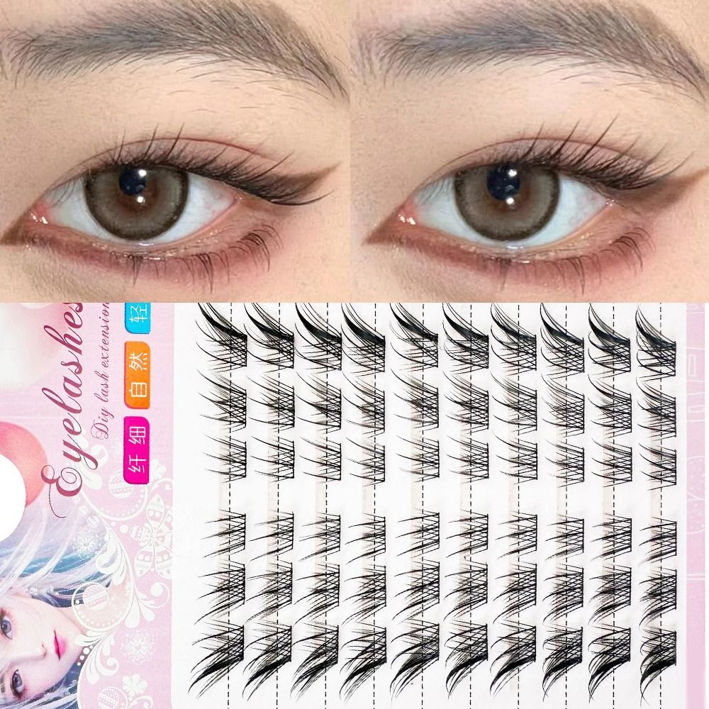3D Cat Eye Clusters Lashes Nat - Eyelash Extension Cat Eye Wispy avaliação e preço