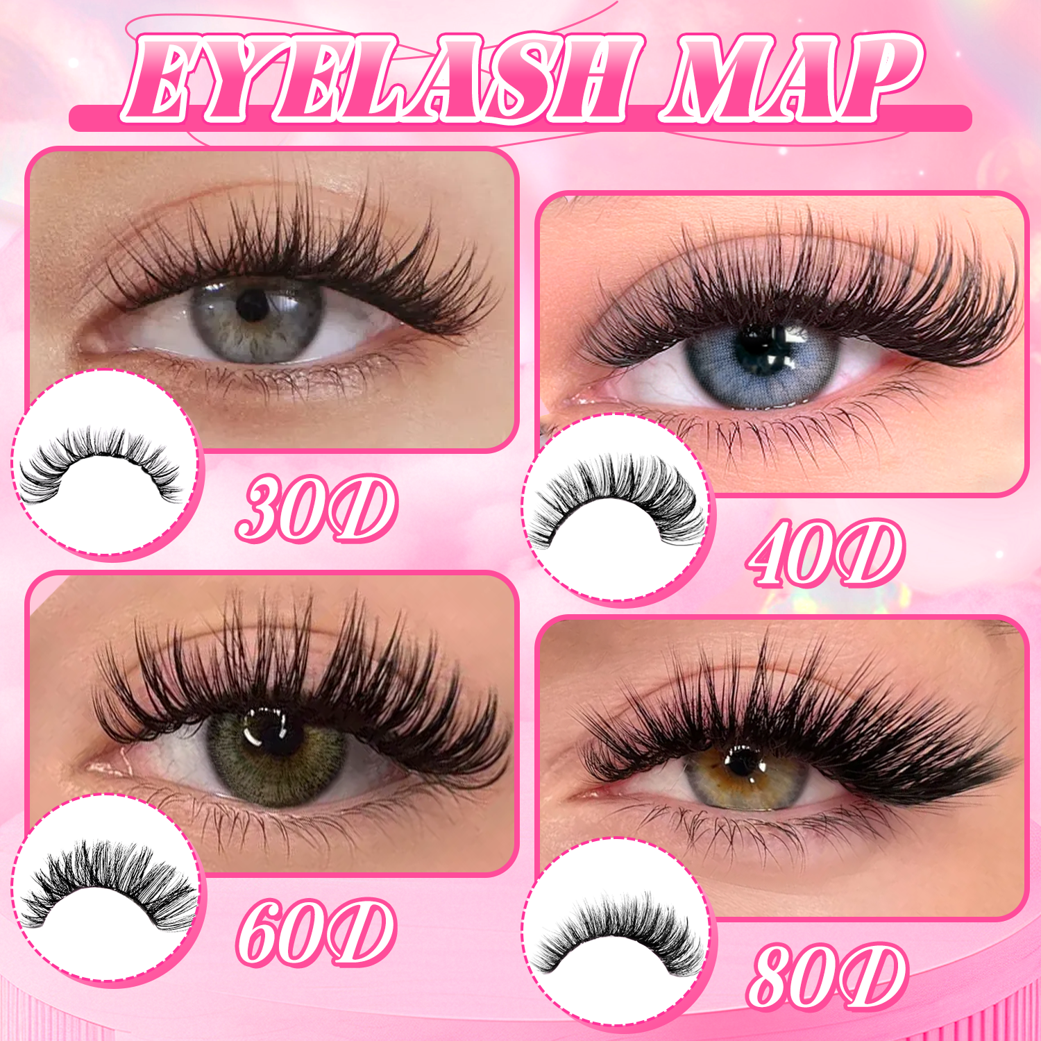 740/800PCS Eyelash Cluster Kit - Eyelash Extension Or Extensions avaliação e preço