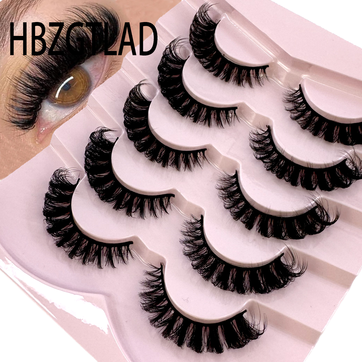 HBZGTLAD 3D natural cat eye fl - Eyelash Extension Cat Eye Wispy avaliação e preço