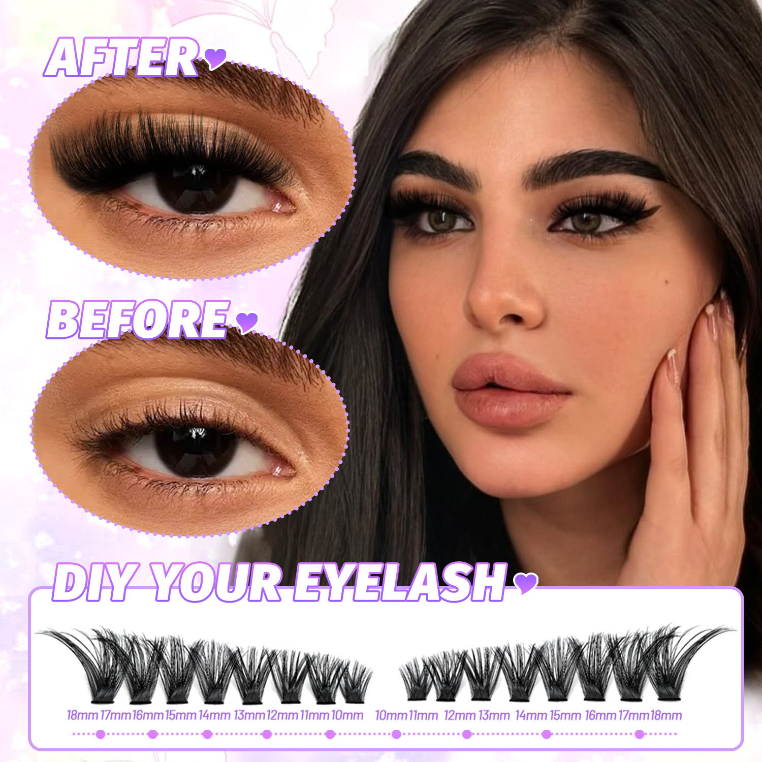DIY False Eyelashes individual - Eyelash Extension Or Extensions avaliação e preço