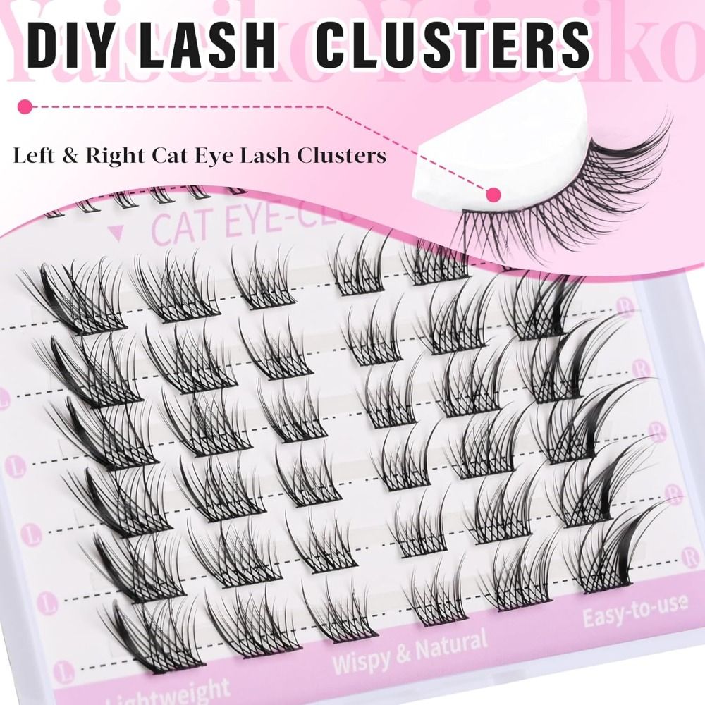 New 3D Cat Eye Self Adhesive L - Eyelash Extension Cat Eye Wispy avaliação e preço