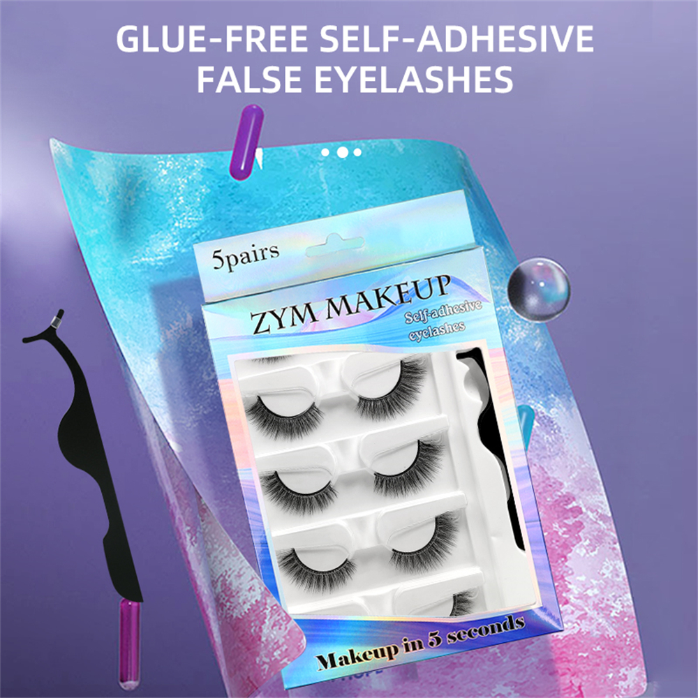 5 pairs of glue-free with mult - Sensitive Lash Glue avaliação e preço