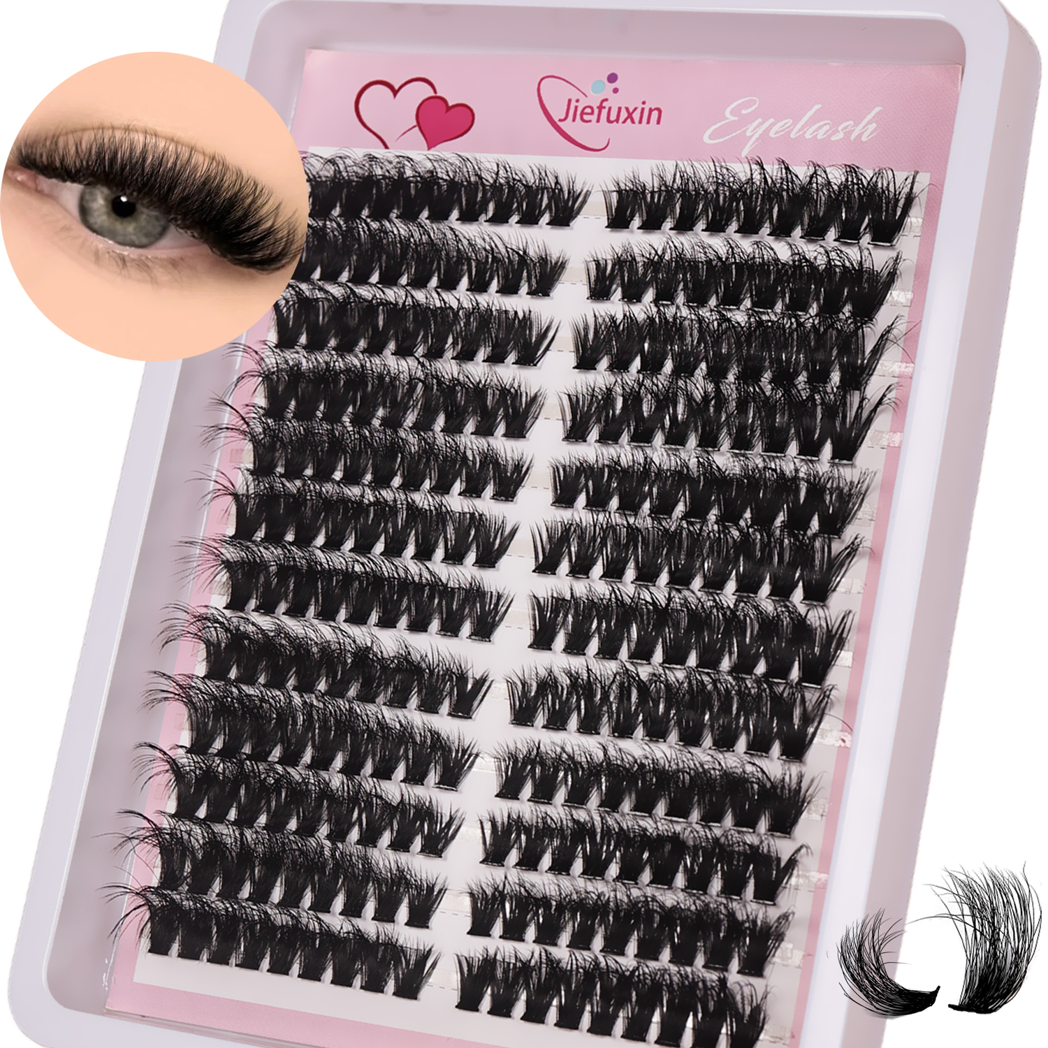 Fluffy Volume Cluster Lashes C - Eyelash Extension Cat Eye Wispy avaliação e preço