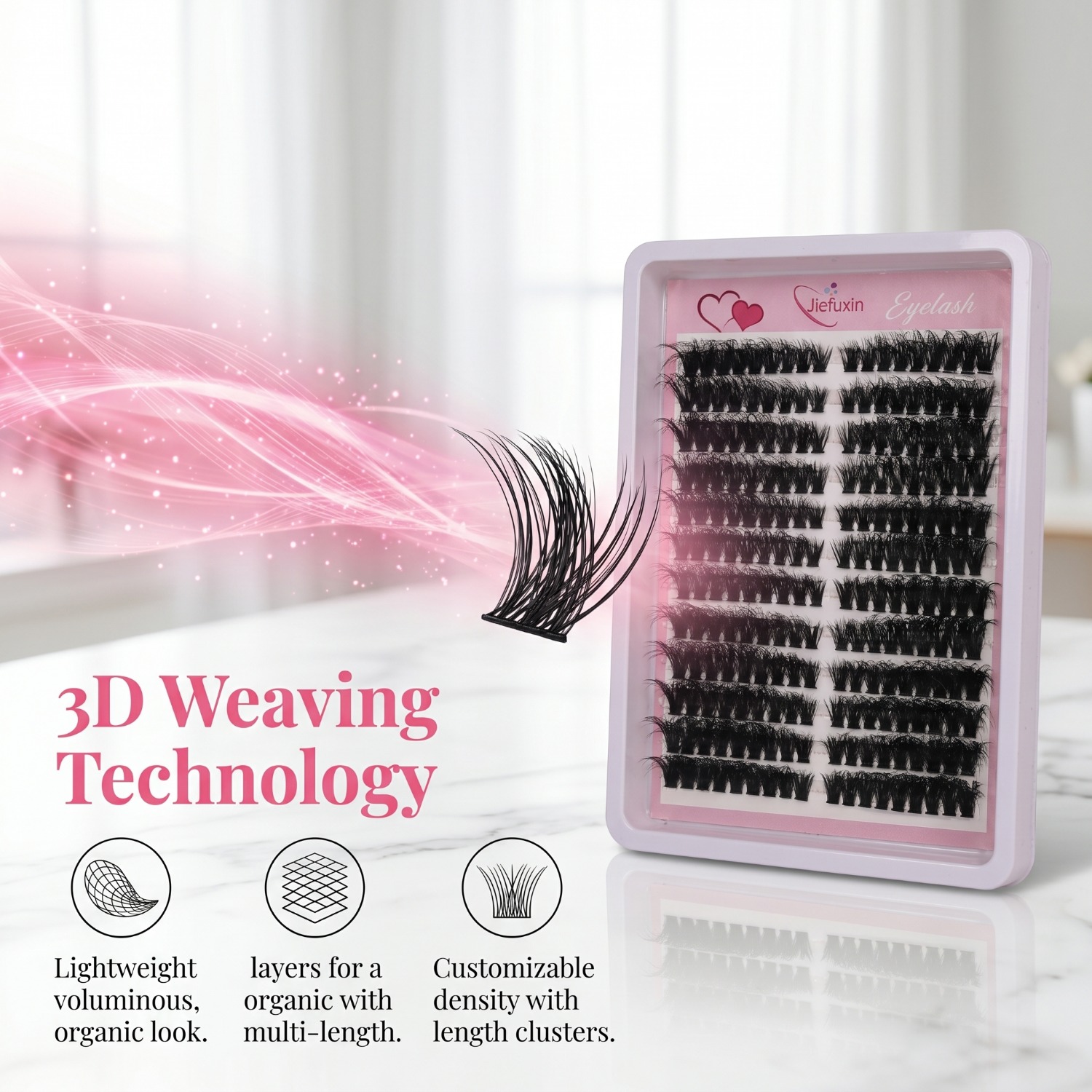 Fluffy Volume Cluster Lashes C - Eyelash Extension Cat Eye Wispy avaliação e preço