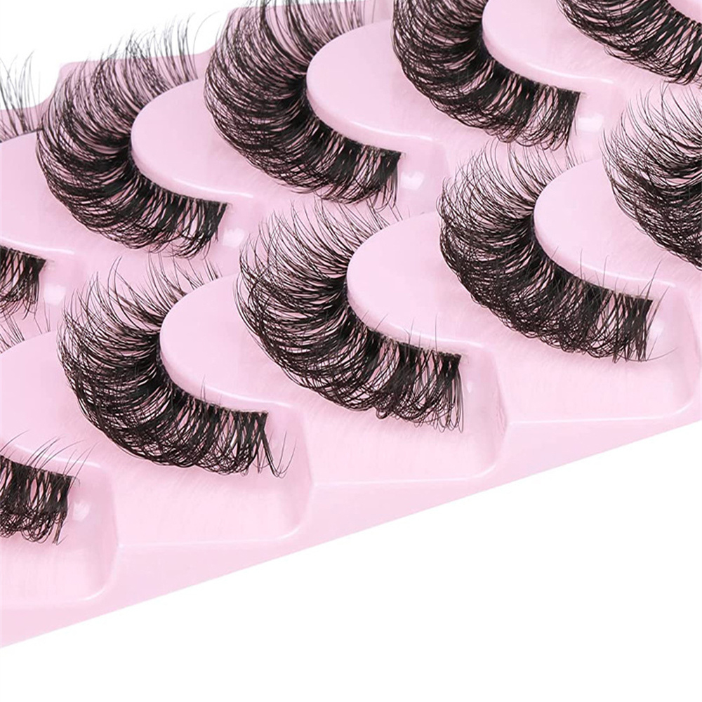 10 Pairs False Eyelashes 6D Su - Eyelash Extension Cat Eye Wispy avaliação e preço