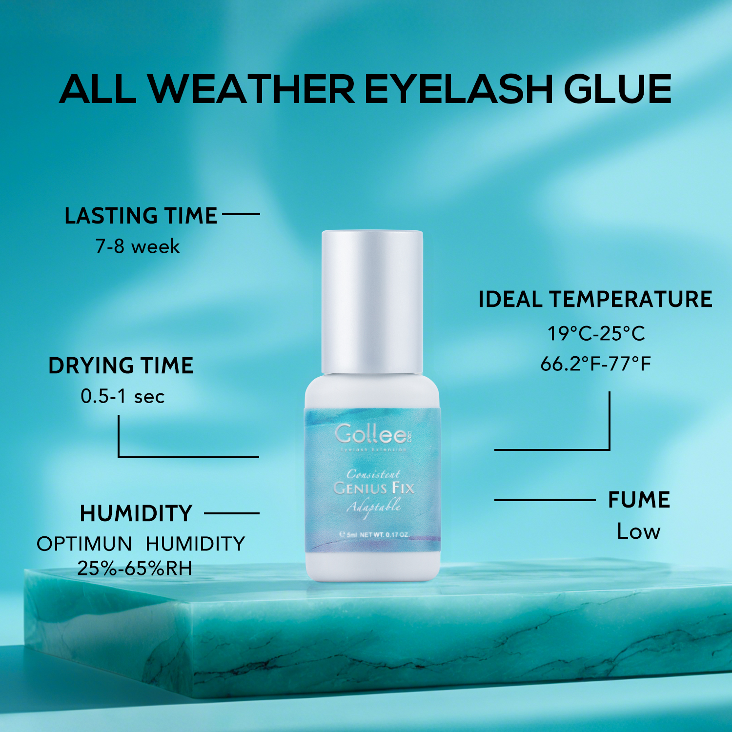 Gollee 0.5s Global Adaptabilit - Sensitive Lash Glue avaliação e preço