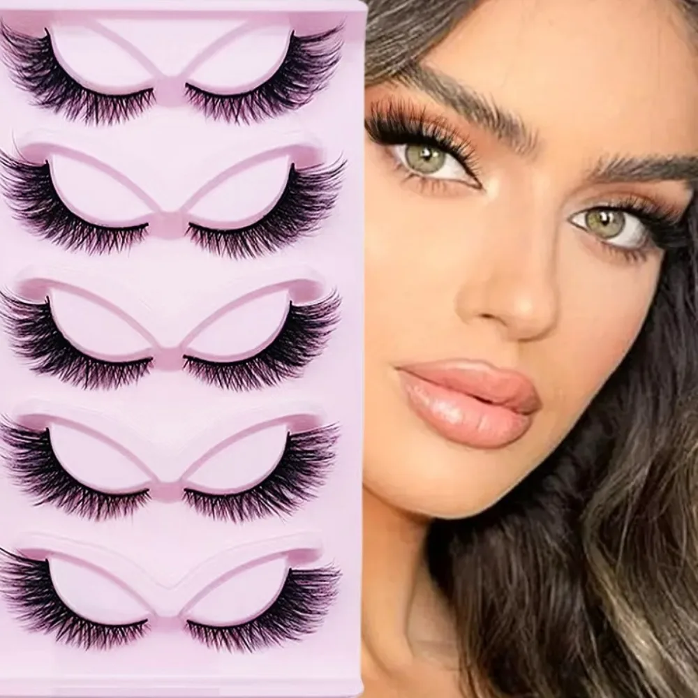 5 Pairs Cat Eye Lashes Wispy F - Eyelash Extension Cat Eye Wispy avaliação e preço