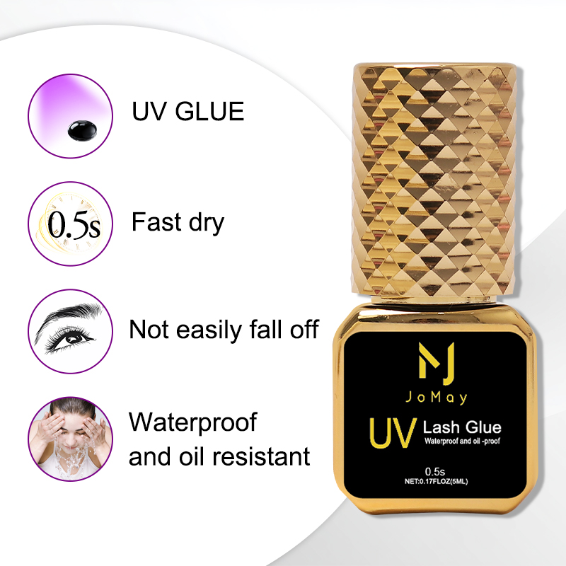 JOMAY Black UV Lash Glue 0.5S  - Sensitive Lash Glue avaliação e preço