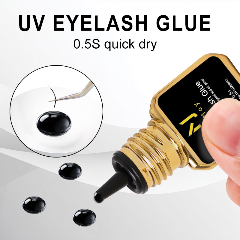 JOMAY Black UV Lash Glue 0.5S  - Sensitive Lash Glue avaliação e preço