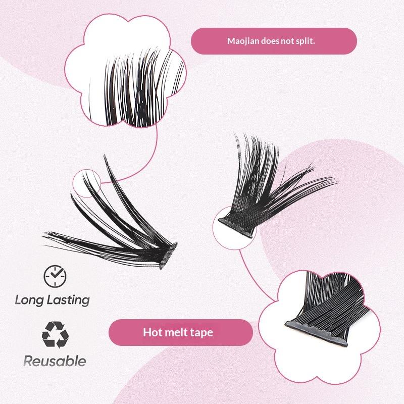 20pcs DIY False Eyelash Extens - Eyelash Extension Volume Lashes avaliação e preço
