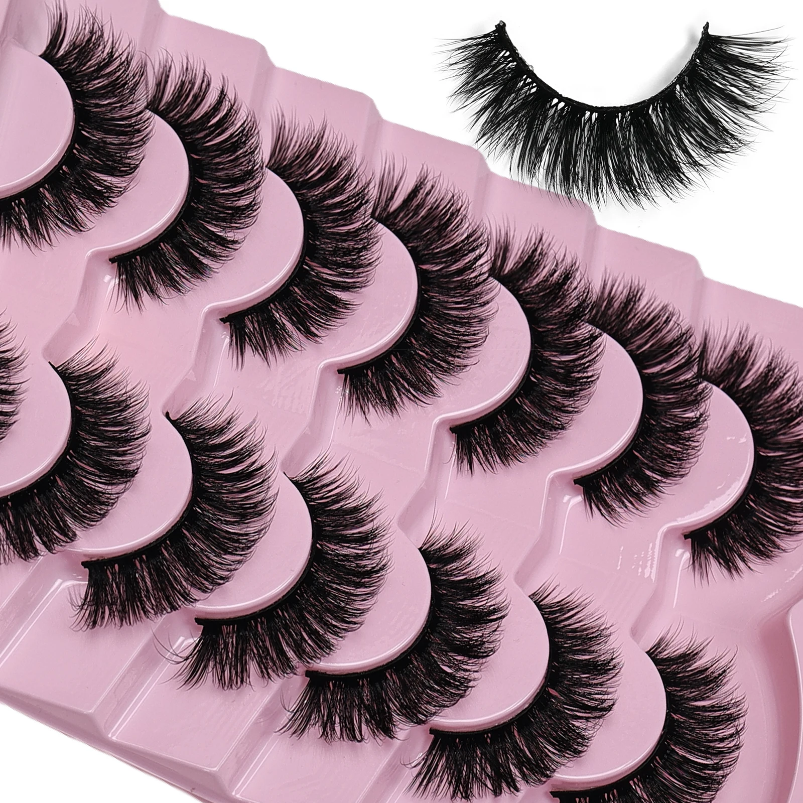 7 Pairs Cat Eye Lashes Volume  - Eyelash Extension Cat Eye Wispy avaliação e preço