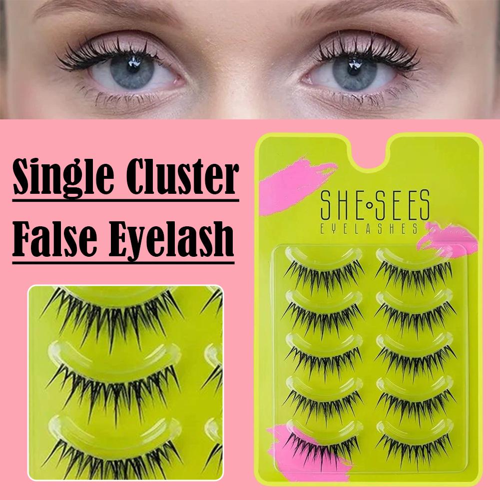 Natural Cluster False Eyelashe - Eyelash Extension Cat Eye Wispy avaliação e preço