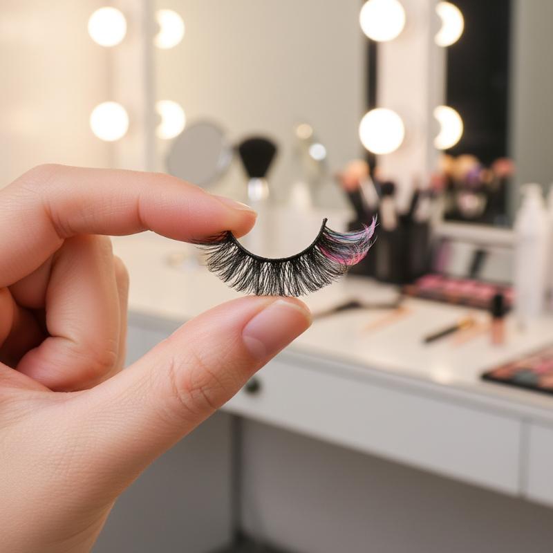 7 Pairs Colorful False Eyelash - Eyelash Extension Volume Lashes avaliação e preço